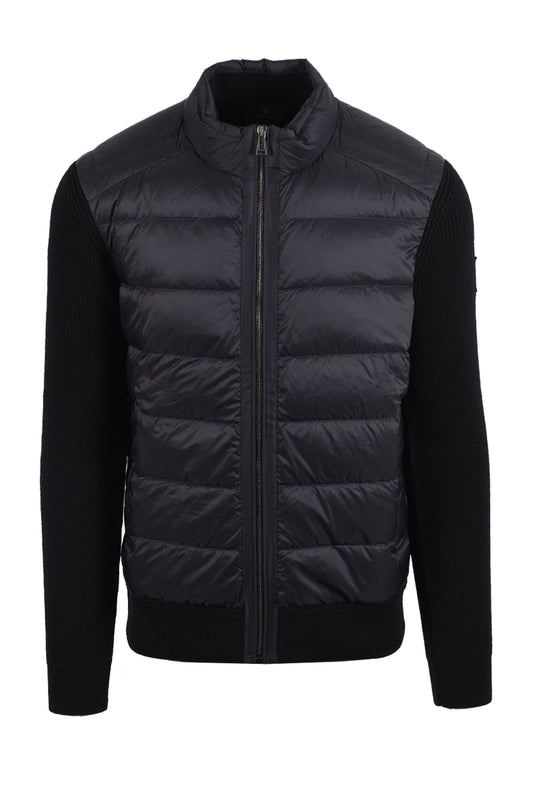 BELSTAFF COMPOUND CARDIGAN JACKET BLACK Belstaff Michael Stewart Menswear  Jackets