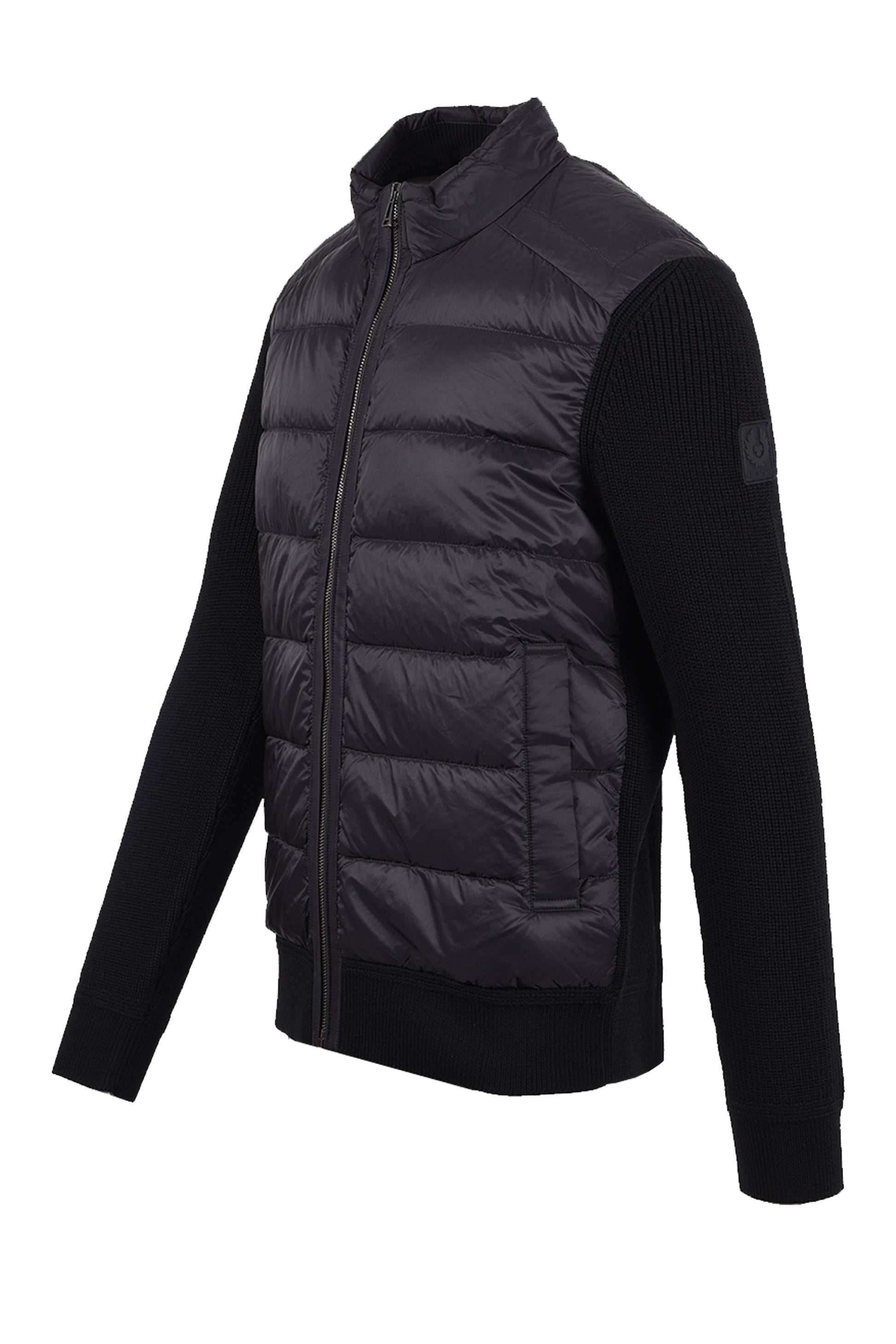 BELSTAFF COMPOUND CARDIGAN JACKET BLACK Belstaff Michael Stewart Menswear  Jackets