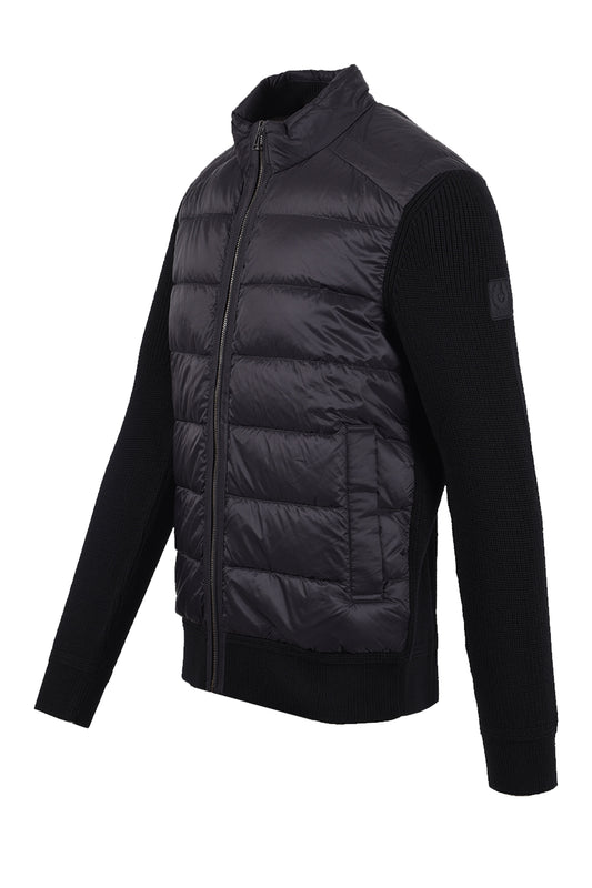 BELSTAFF COMPOUND CARDIGAN JACKET BLACK Belstaff Michael Stewart Menswear  Jackets