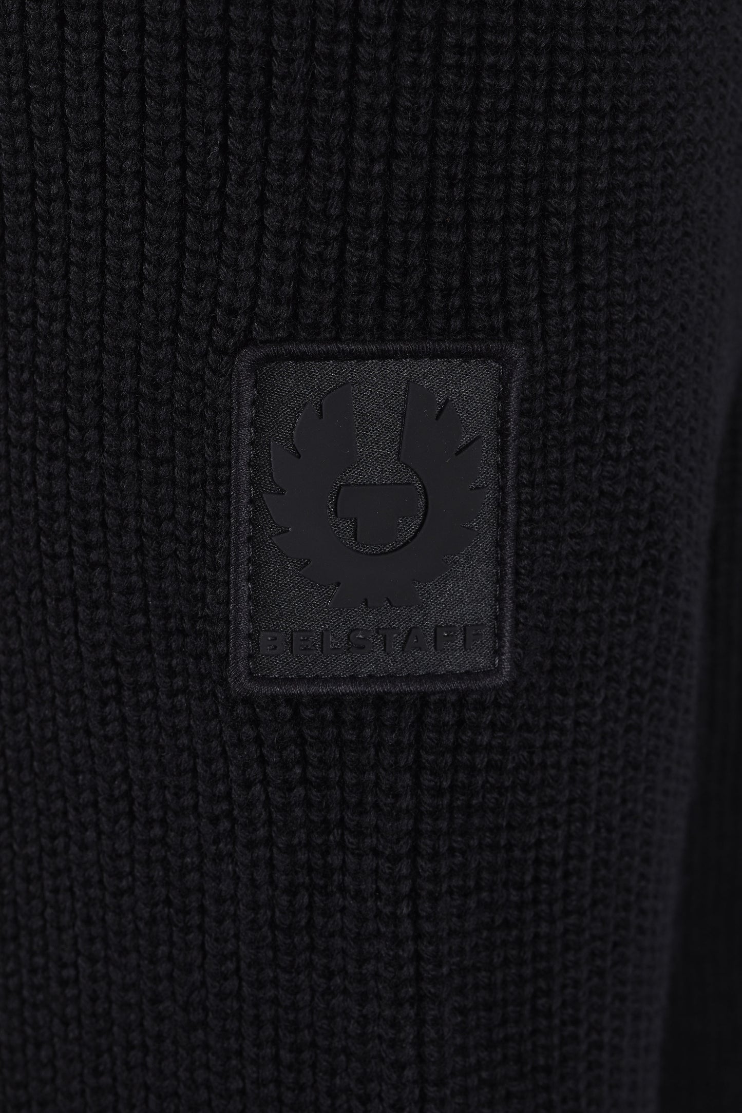 BELSTAFF COMPOUND CARDIGAN JACKET BLACK Belstaff Michael Stewart Menswear  Jackets