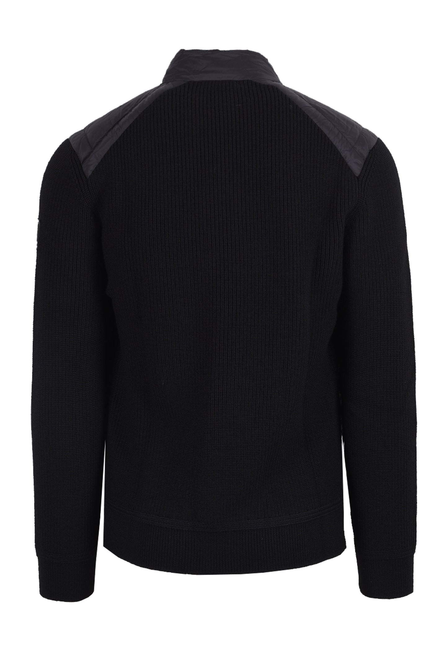 BELSTAFF COMPOUND CARDIGAN JACKET BLACK Belstaff Michael Stewart Menswear  Jackets