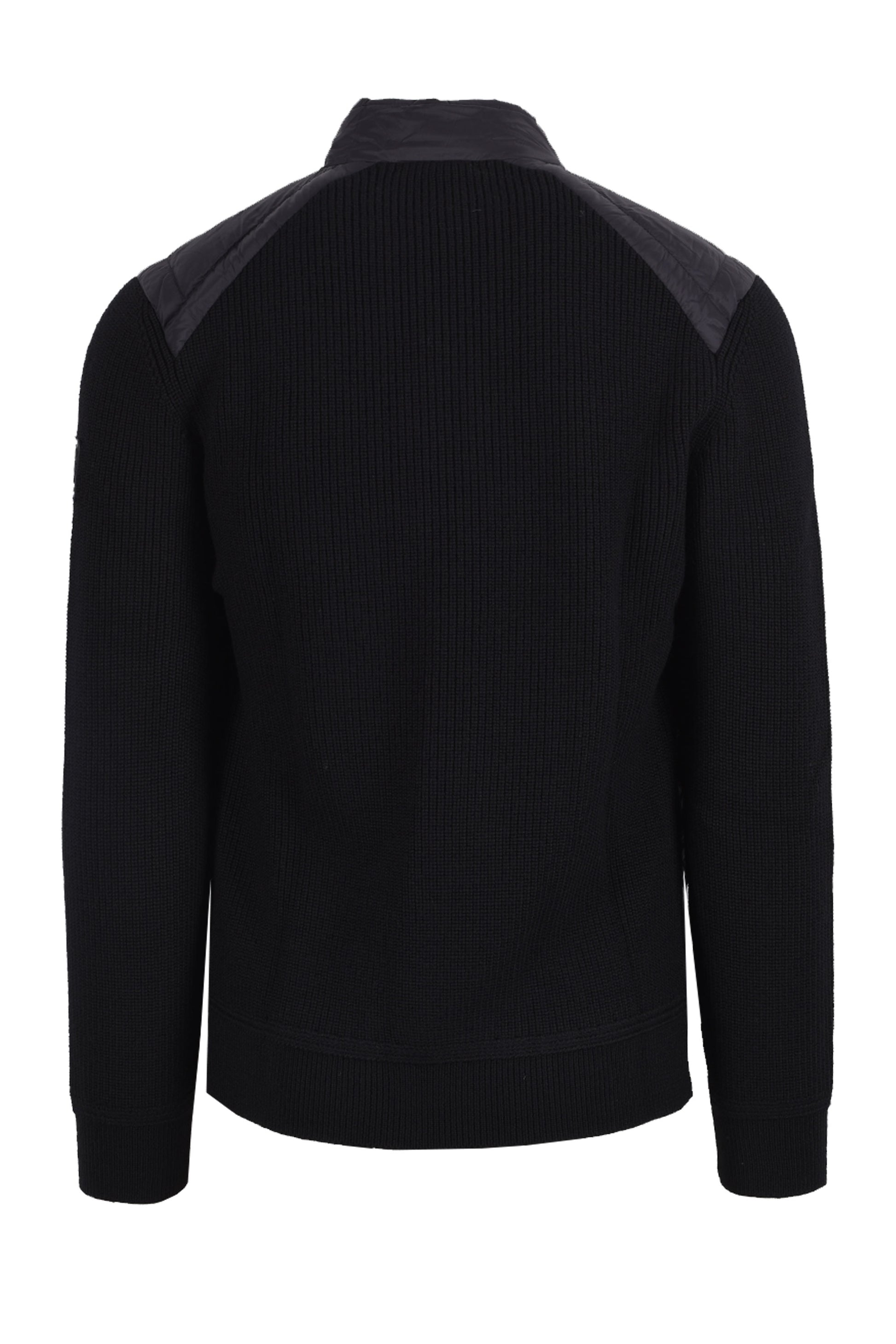 BELSTAFF COMPOUND CARDIGAN JACKET BLACK Belstaff Michael Stewart Menswear  Jackets