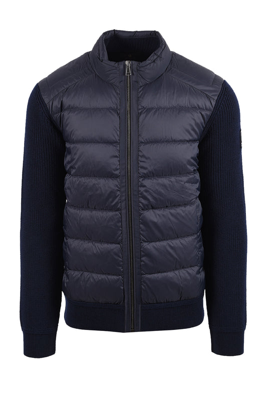 BELSTAFF COMPOUND CARDIGAN JACKET DARK INK Belstaff Michael Stewart Menswear  Jackets