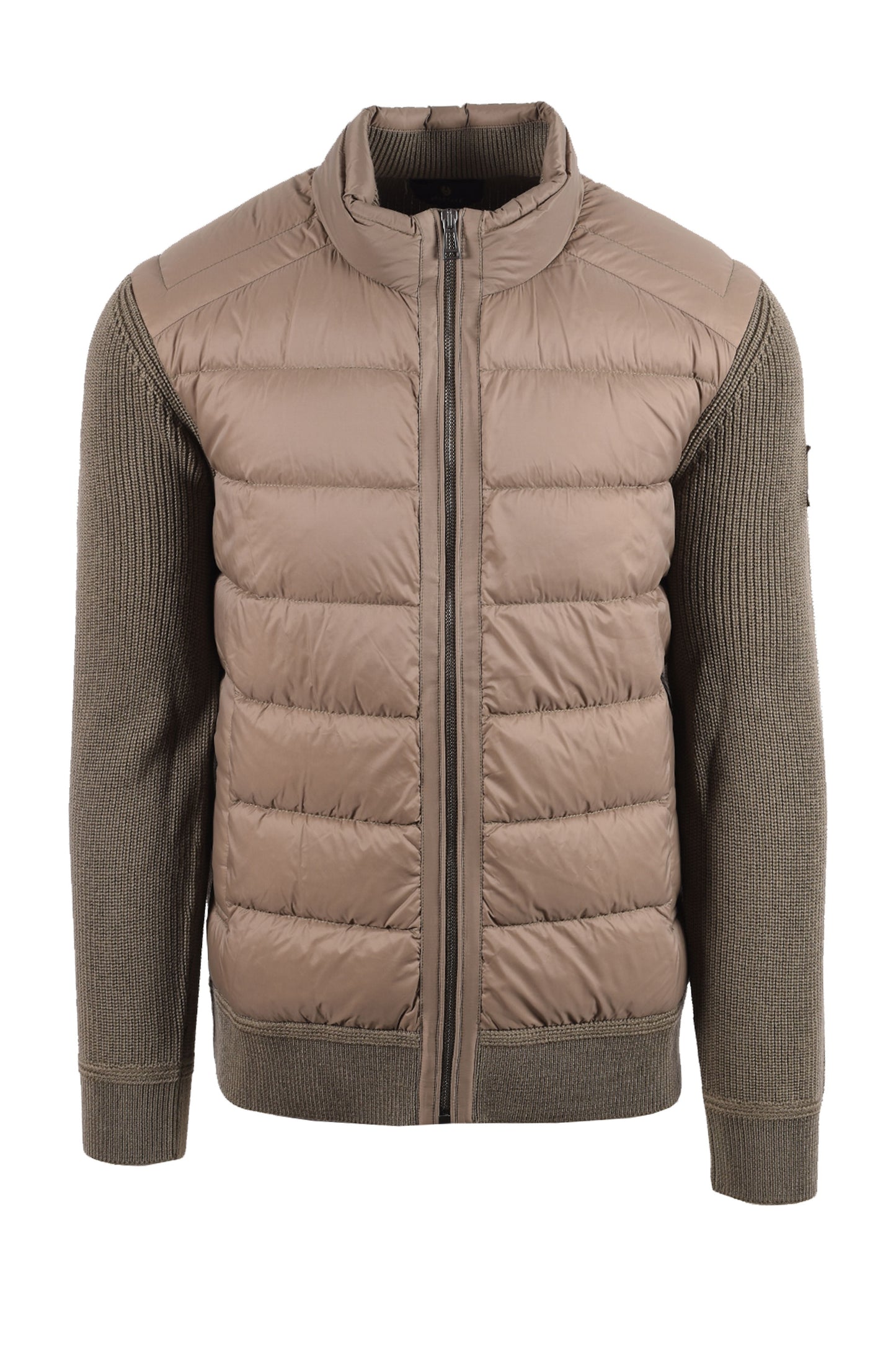 BELSTAFF COMPOUND CARDIGAN JACKET KHAKI GREEN Belstaff Michael Stewart Menswear  Jackets