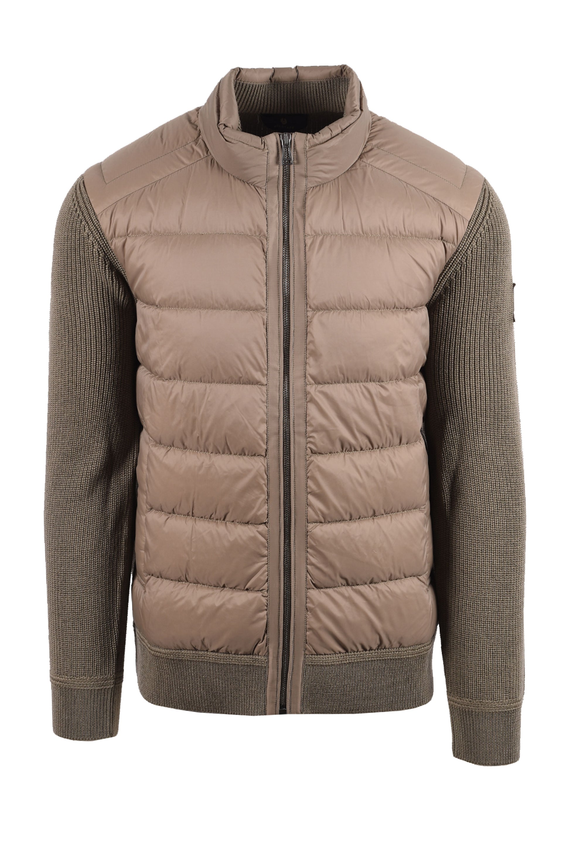BELSTAFF COMPOUND CARDIGAN JACKET KHAKI GREEN Belstaff Michael Stewart Menswear  Jackets
