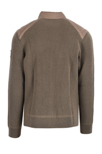 BELSTAFF COMPOUND CARDIGAN JACKET KHAKI GREEN Belstaff Michael Stewart Menswear  Jackets