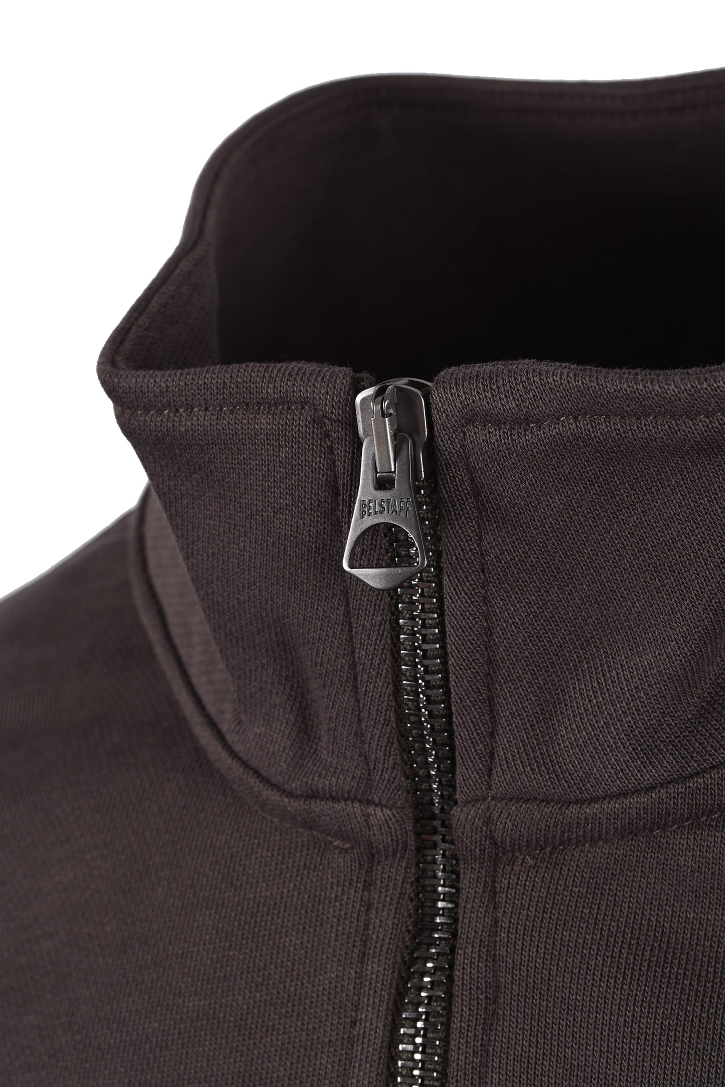 BELSTAFF CURATOR HALF ZIP ARMY GREEN Belstaff Michael Stewart Menswear