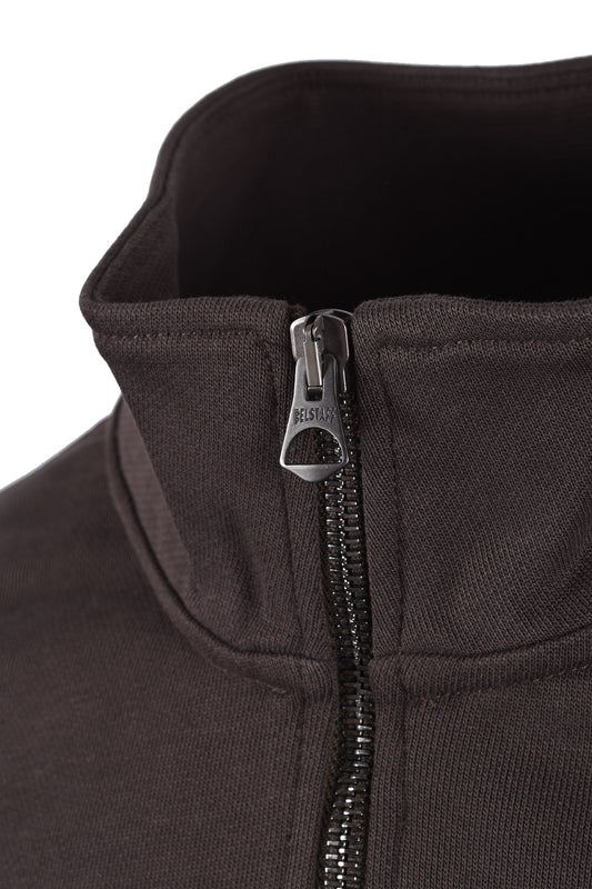 BELSTAFF CURATOR HALF ZIP ARMY GREEN Belstaff Michael Stewart Menswear