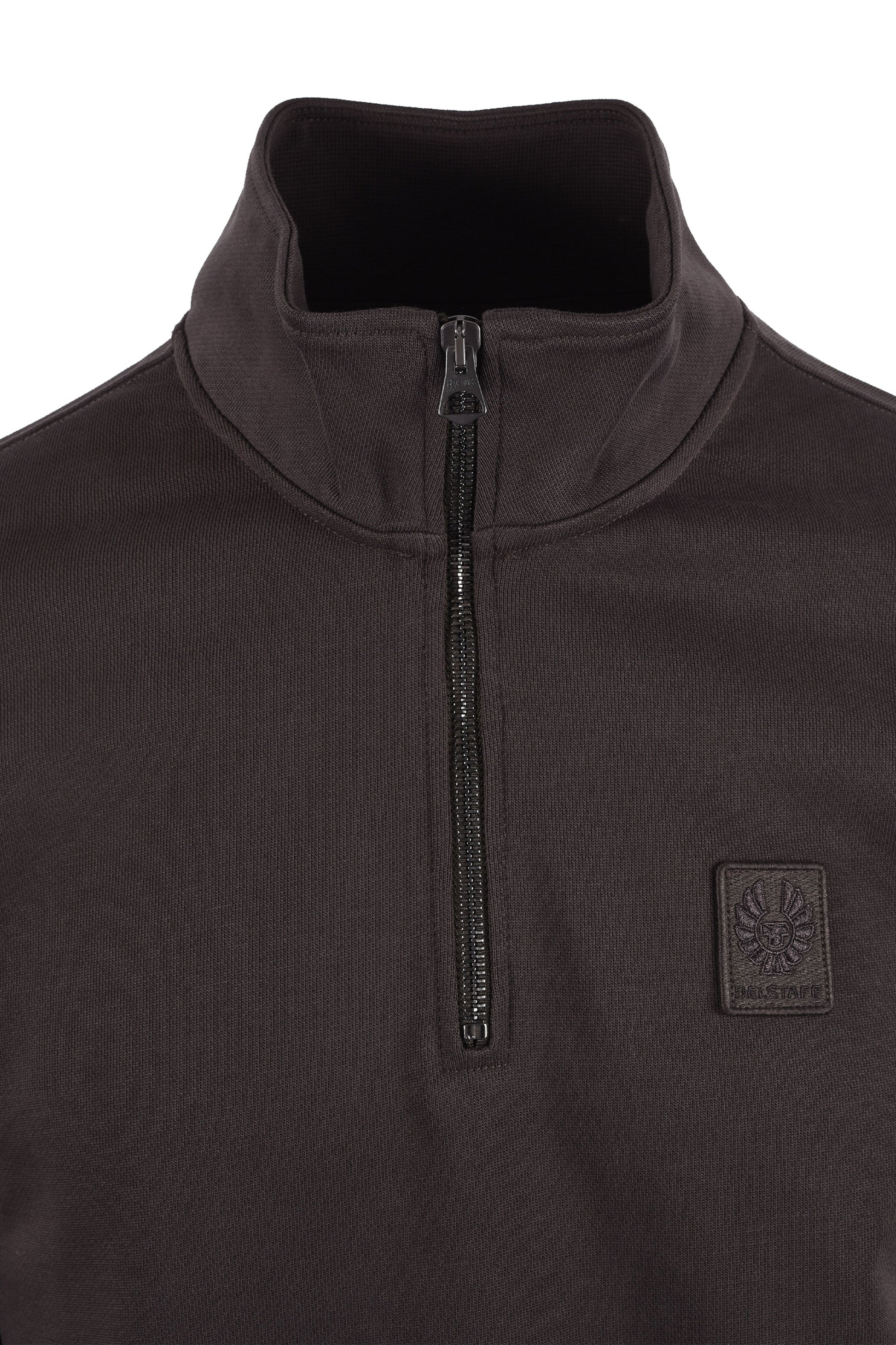 BELSTAFF CURATOR HALF ZIP ARMY GREEN Belstaff Michael Stewart Menswear