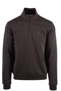 BELSTAFF CURATOR HALF ZIP ARMY GREEN Belstaff Michael Stewart Menswear