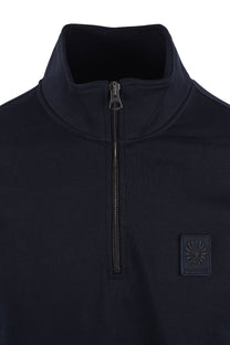 BELSTAFF CURATOR HALF ZIP DARK INK Belstaff Michael Stewart Menswear