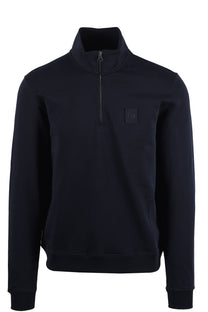 BELSTAFF CURATOR HALF ZIP DARK INK Belstaff Michael Stewart Menswear