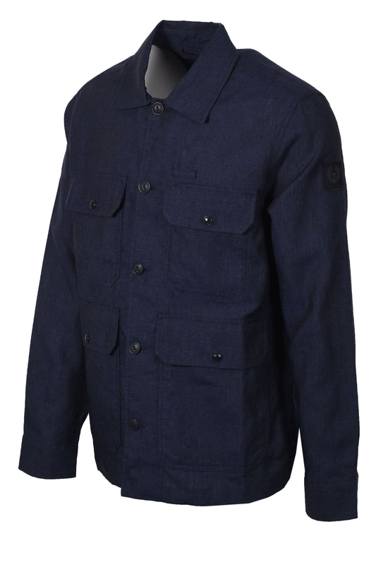 BELSTAFF FORGE LINEN JACKET DARK INK