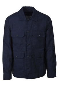 BELSTAFF FORGE LINEN JACKET DARK INK Belstaff