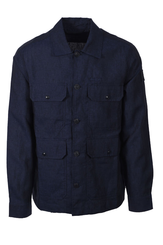 BELSTAFF FORGE LINEN JACKET DARK INK