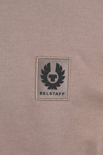 BELSTAFF HALF ZIP SWEATSHIRT DUSTY TAUPE Belstaff Michael Stewart Menswear  Knitwear