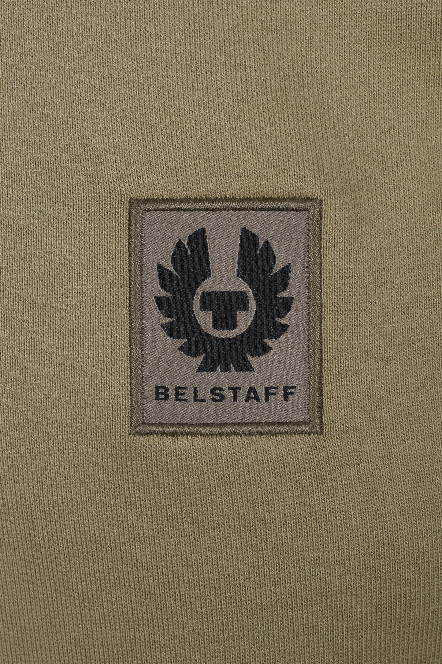 BELSTAFF HALF ZIP SWEATSHIRT FATIGUE GREEN