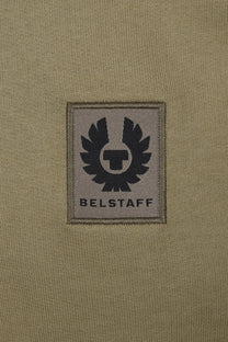 BELSTAFF HALF ZIP SWEATSHIRT FATIGUE GREEN Belstaff