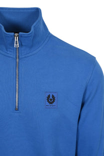 BELSTAFF HALF ZIP SWEATSHIRT MARINE BLUE Belstaff