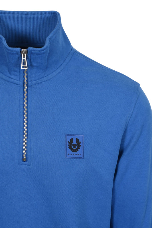 BELSTAFF HALF ZIP SWEATSHIRT MARINE BLUE