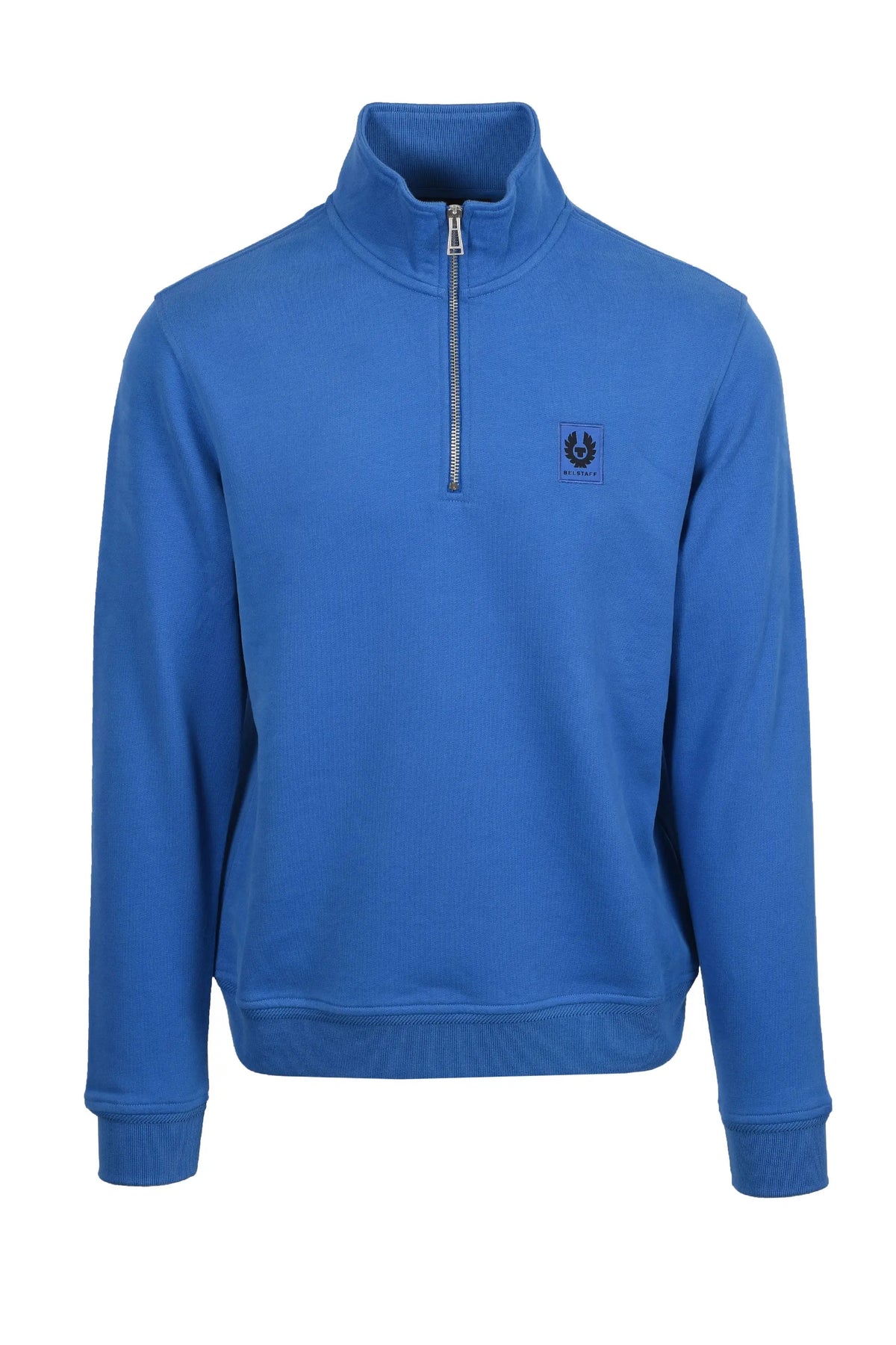BELSTAFF HALF ZIP SWEATSHIRT MARINE BLUE Belstaff