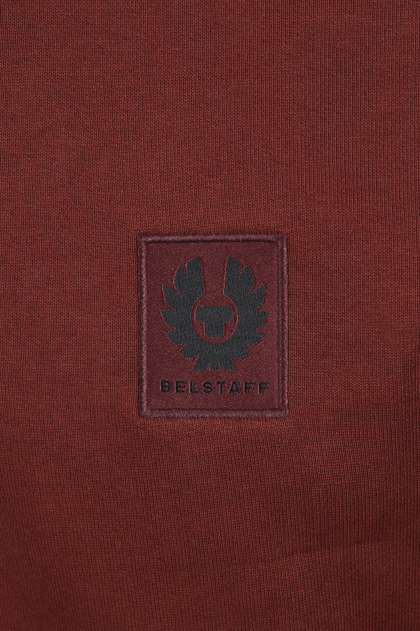 BELSTAFF HALF ZIP SWEATSHIRT OXBLOOD Belstaff Michael Stewart Menswear  Knitwear
