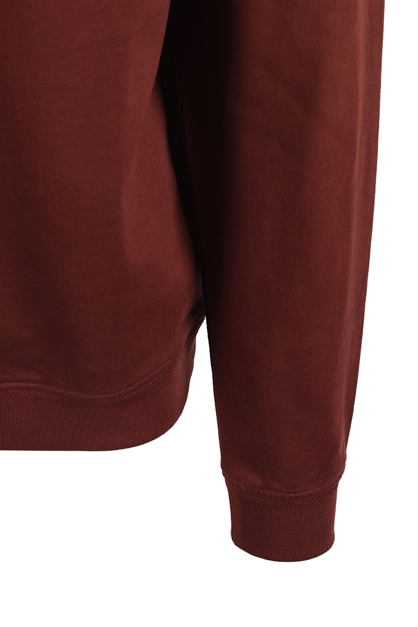 BELSTAFF HALF ZIP SWEATSHIRT OXBLOOD Belstaff Michael Stewart Menswear  Knitwear