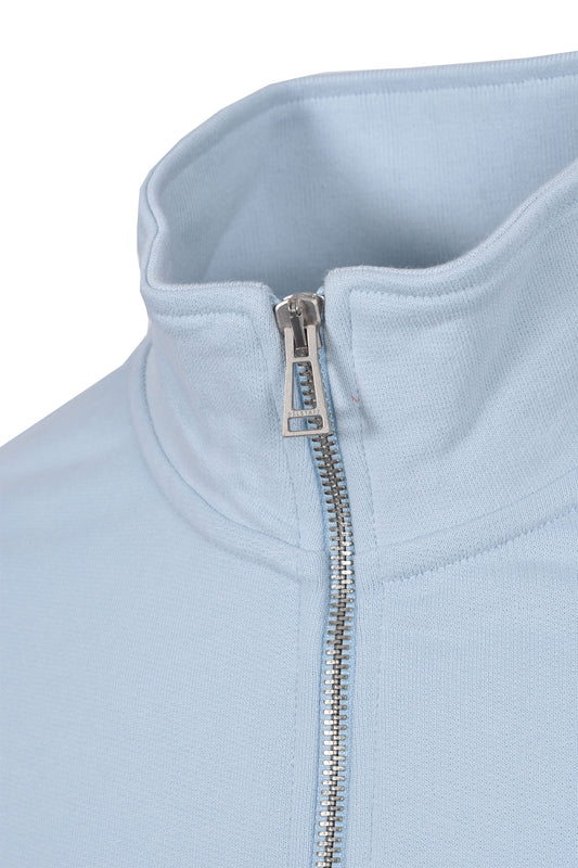 BELSTAFF HALF ZIP SWEATSHIRT SKY BLUE