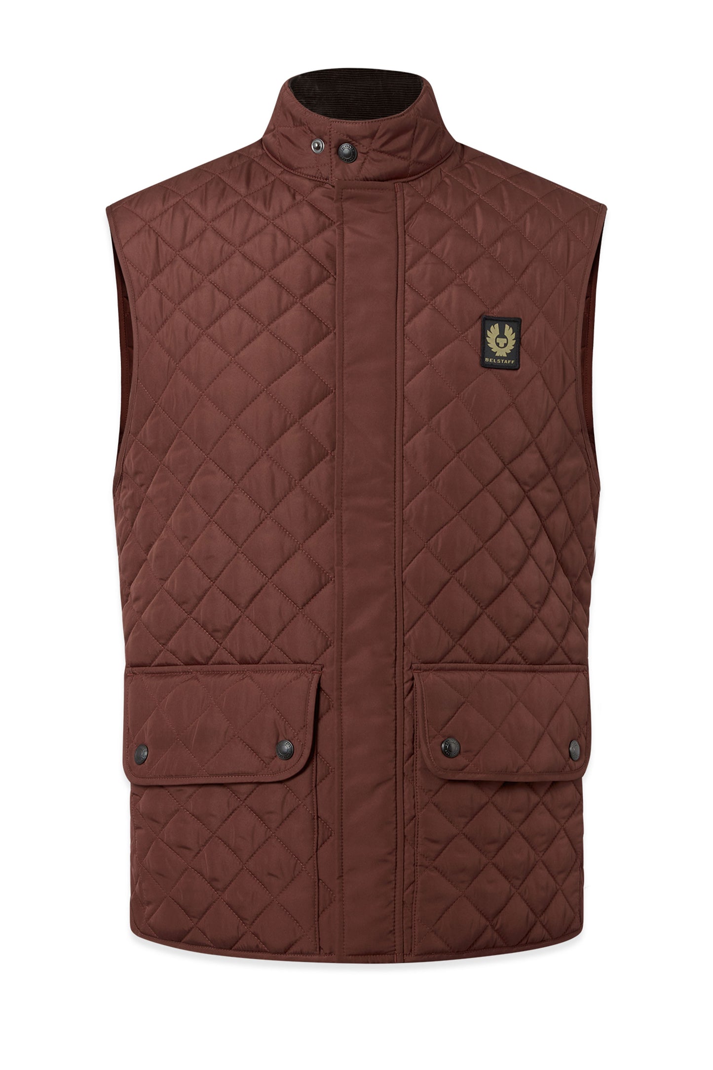 BELSTAFF ICON GILET OXBLOOD Belstaff Michael Stewart Menswear  Jackets
