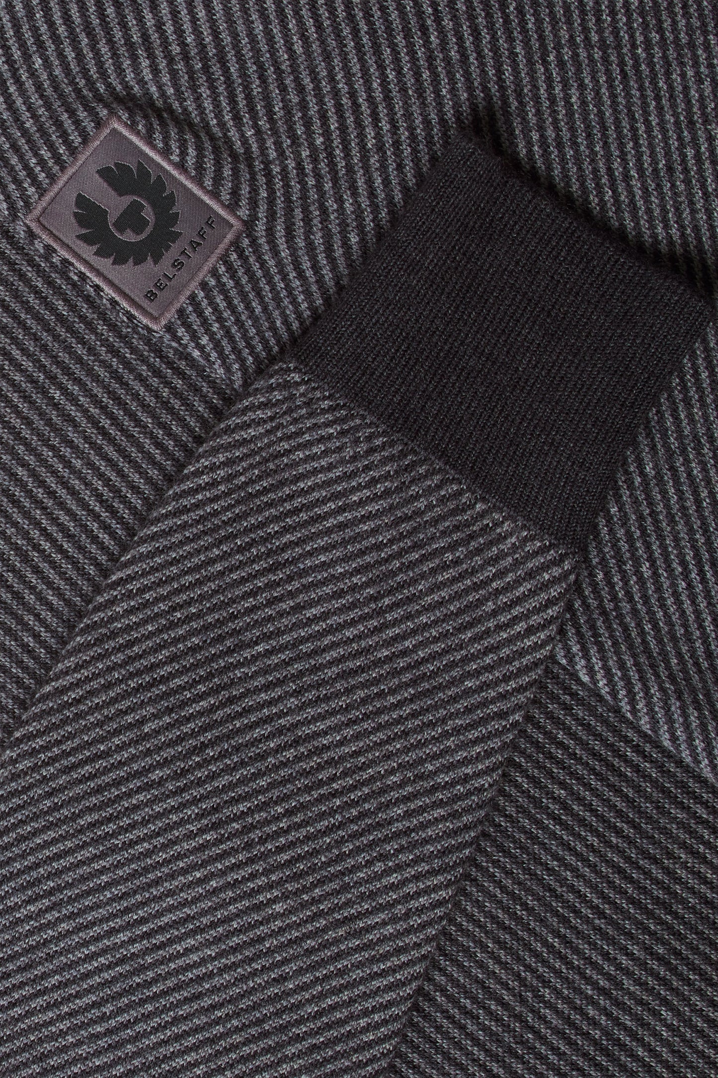 BELSTAFF KILMINGTON HALF ZIP KNITWEAR CHARCOAL