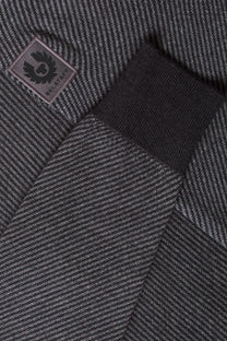 BELSTAFF KILMINGTON HALF ZIP KNITWEAR CHARCOAL Belstaff