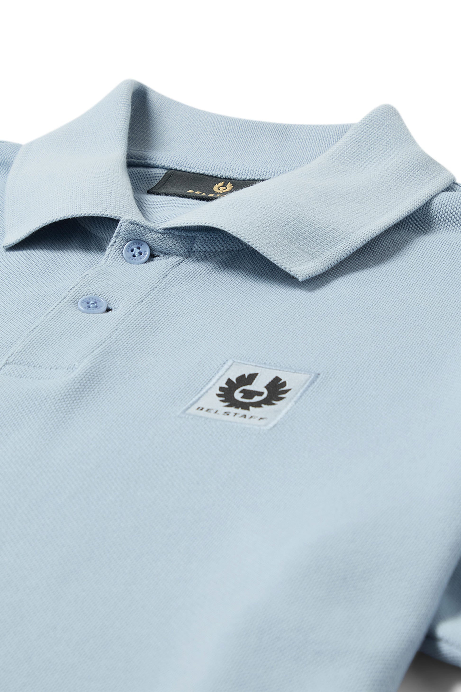 BELSTAFF POLO MIST BLUE Belstaff Michael Stewart Menswear  Polo Shirts