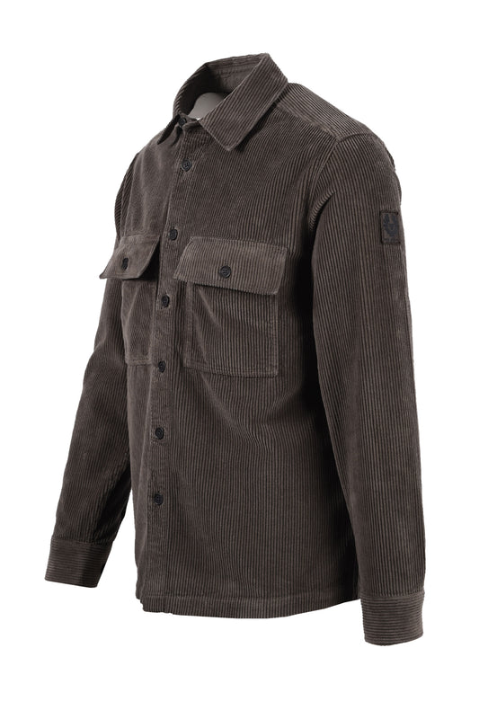 BELSTAFF RAVINE CORDUROY SHIRT ARMY GREEN Belstaff Michael Stewart Menswear