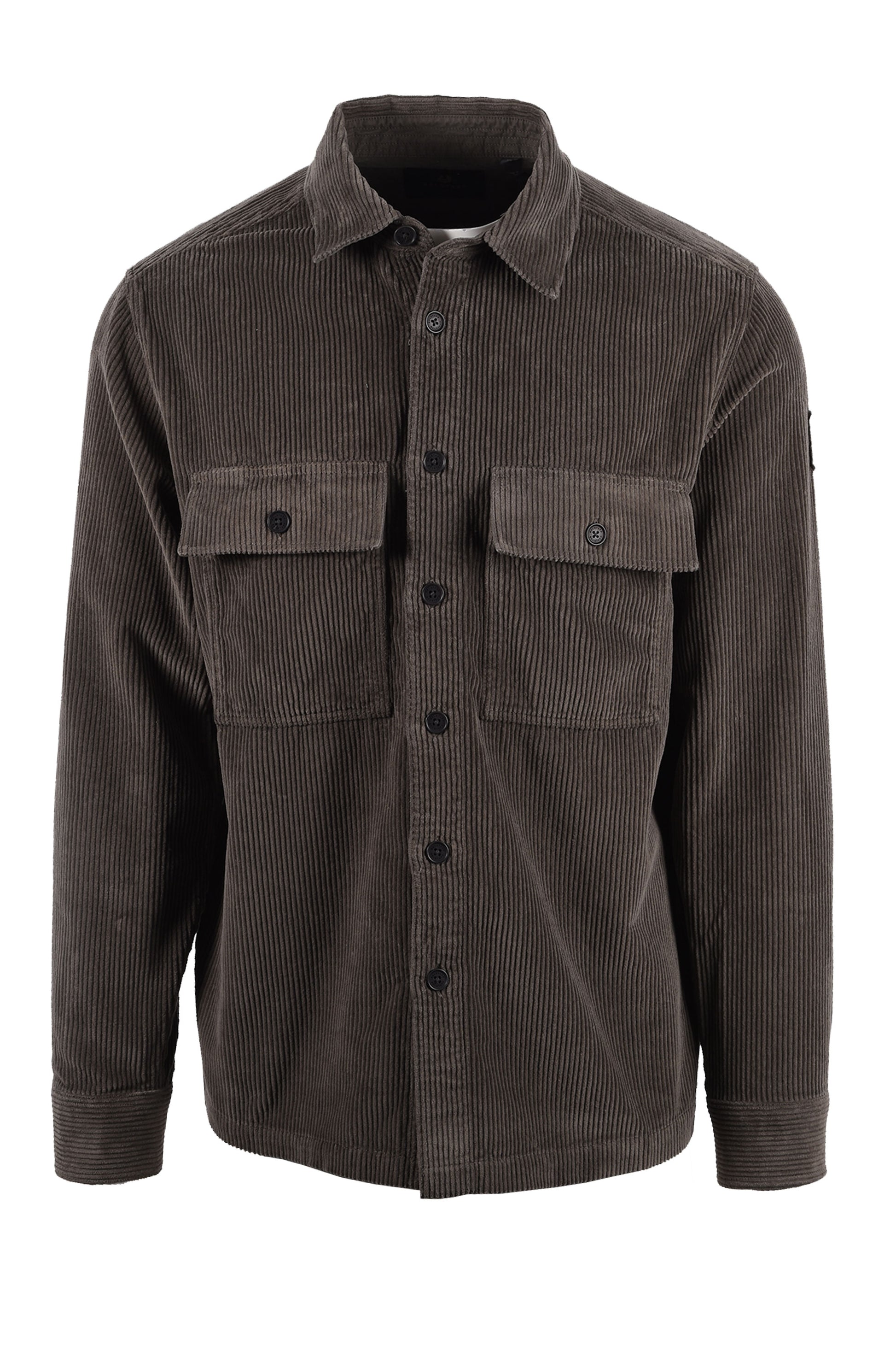 BELSTAFF RAVINE CORDUROY SHIRT ARMY GREEN Belstaff Michael Stewart Menswear