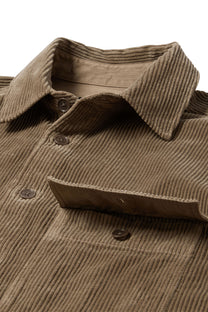 BELSTAFF RAVINE COTTON CORDUROY SHIRT DUSTY TAUPE Belstaff Michael Stewart Menswear  Shirts