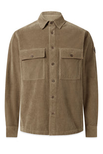 BELSTAFF RAVINE COTTON CORDUROY SHIRT DUSTY TAUPE Belstaff Michael Stewart Menswear  Shirts