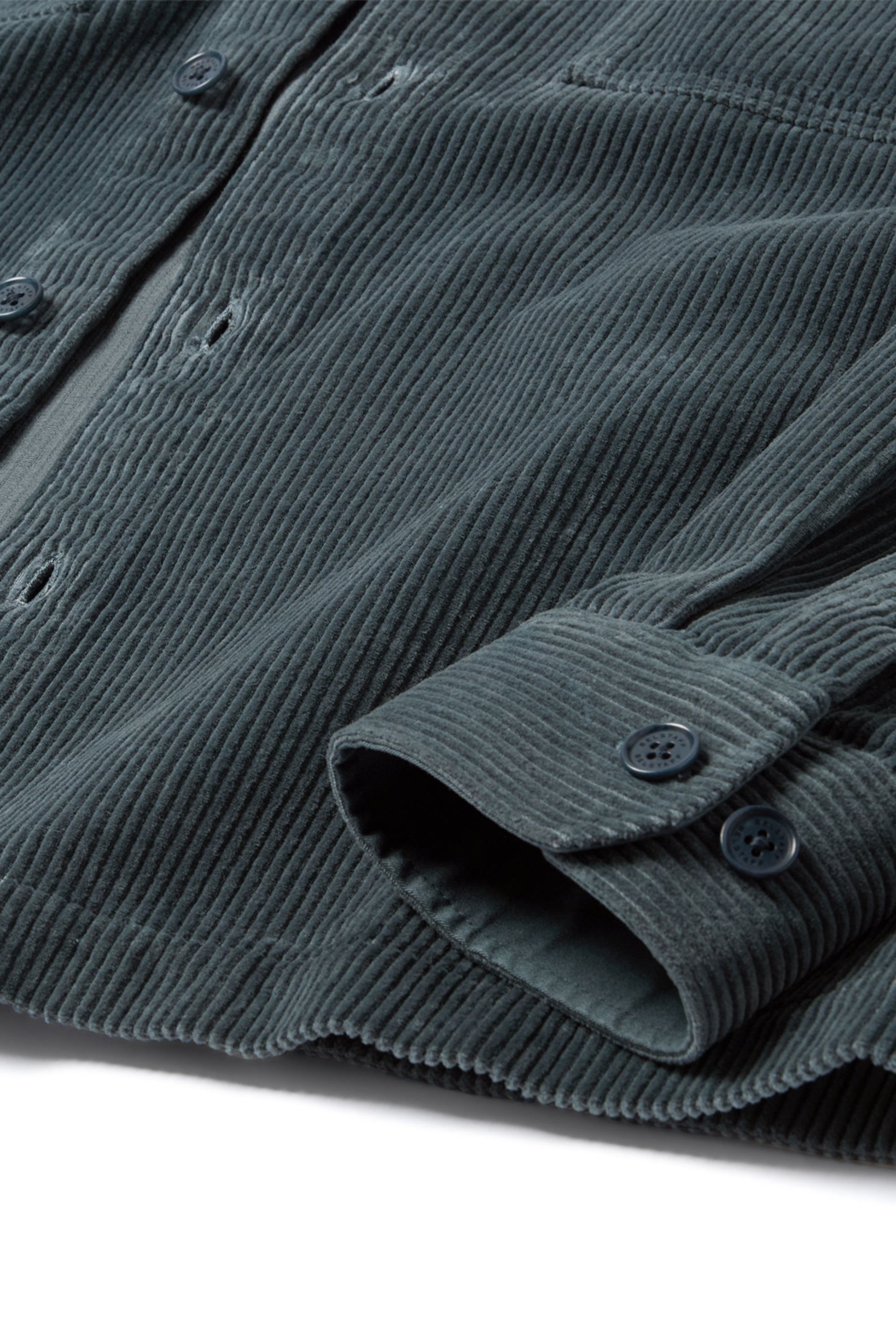 BELSTAFF RAVINE COTTON CORDUROY SHIRT PETROL BLUE Belstaff Michael Stewart Menswear  Shirts