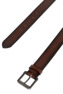 BELSTAFF ROLLER BUCKLE BELT AGED BROWN Belstaff Michael Stewart Menswear  Belts