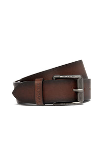 BELSTAFF ROLLER BUCKLE BELT AGED BROWN Belstaff Michael Stewart Menswear  Belts
