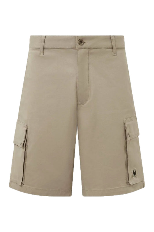 BELSTAFF ROUTE CARGO SHORTS DARK SAND