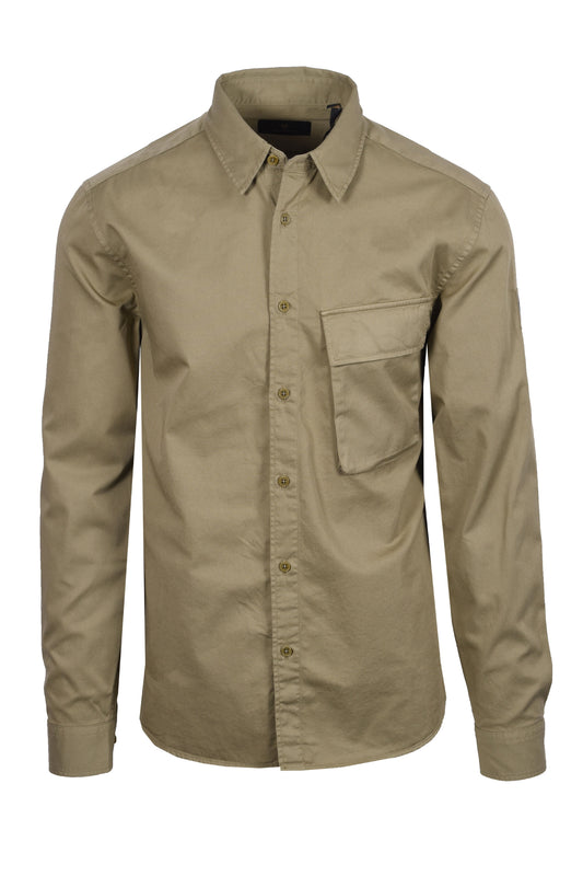 BELSTAFF SCALE LONG SLEEVED SHIRT FATIGUE GREEN