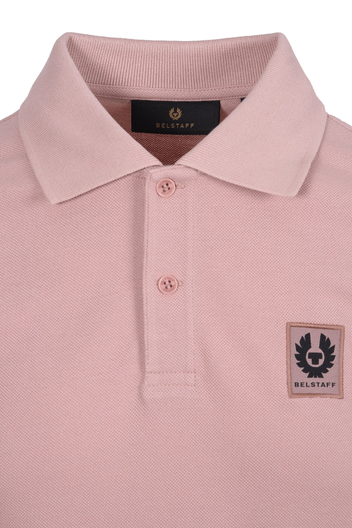 BELSTAFF SHORT SLEEVE POLO SHIRT DUSK PINK