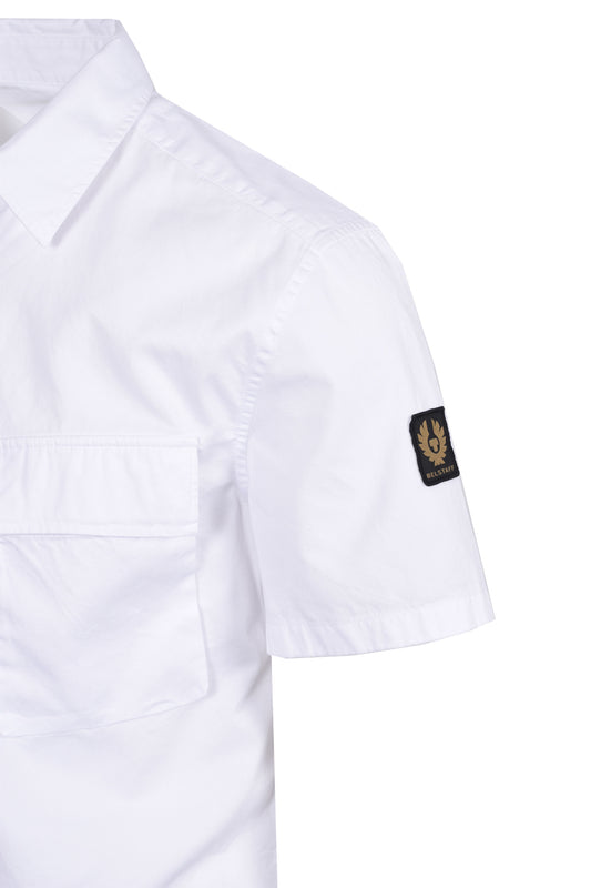 BELSTAFF SHORT SLEEVE SCALE SHIRT WHITE
