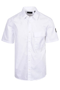 BELSTAFF SHORT SLEEVE SCALE SHIRT WHITE Belstaff