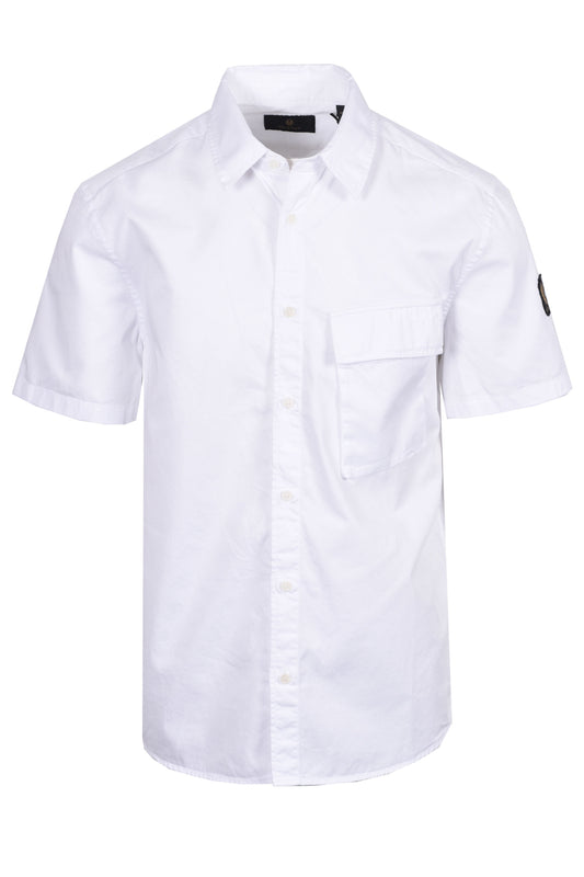 BELSTAFF SHORT SLEEVE SCALE SHIRT WHITE