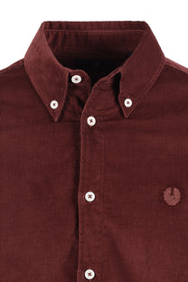BELSTAFF CORDUROY STREET SHIRT OXBLOOD Belstaff Michael Stewart Menswear  Shirts