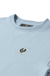 BELSTAFF SWEATSHIRT MIST BLUE Belstaff Michael Stewart Menswear  Sweatshirts & Hoodies
