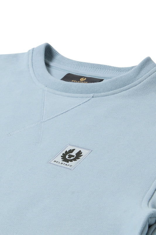 BELSTAFF SWEATSHIRT MIST BLUE Belstaff Michael Stewart Menswear  Sweatshirts & Hoodies