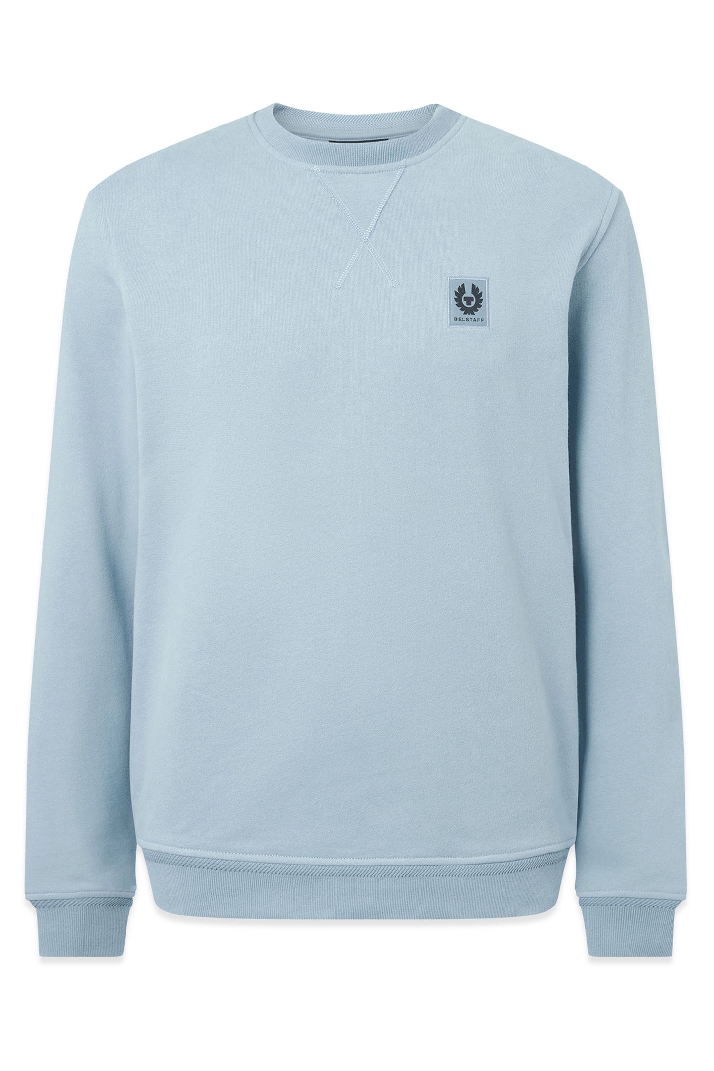 BELSTAFF SWEATSHIRT MIST BLUE Belstaff Michael Stewart Menswear  Sweatshirts & Hoodies
