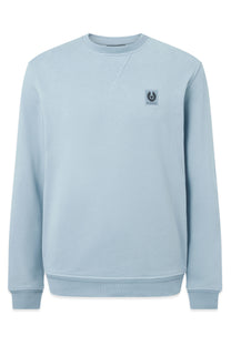 BELSTAFF SWEATSHIRT MIST BLUE Belstaff Michael Stewart Menswear  Sweatshirts & Hoodies